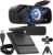 Full HD 1080P Video Webcam and Wide Angle Camera with Built-in Microphone and Rotatable Tripod,for Laptop Computer or Desktop PC,Great for Live Streaming.Calls.Video Conferencing(Black)