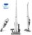 Kenmore DS1030 Cordless Stick Vacuum Lightweight Cleaner 2-Speed Power Suction LED Headlight 2-in-1 Handheld for Hardwood Floor, Carpet & Pet Hair, White