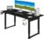 Panana Standing Desk with Dual Motors 4 Legs Lift, 63” x 29.5″ Electric Sit Stand up Desk Height Adjustable Home Office Table with Splice Board, Computer Desk Memory Preset, Black