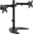 VIVO STAND-V002F Dual LED LCD Monitor Free-Standing Desk Stand for 2 Screens up to 27 Inch Heavy-Duty Fully Adjustable Arms with Max VESA 100x100mm