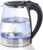 MEGAWISE 1.8L Healthy Electric Kettle, 1000W Borosilicate Glass Tea Kettle with Food Grade Material, Auto Shut-Off and Boil-Dry Protection Cordless Kettle Fast Boiling, BPA Free