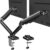 VIVO Dual Monitor up to 32 inches and 19.8 lbs per Screen, Pneumatic Arm Desk Mount, Articulating Counterbalance, VESA Stand, Classic, STAND-V002O