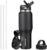 HYDROWION 32oz Stainless Steel Water Bottle(Cold for 48 Hrs, Hot for 24 Hrs),Double Wall Vacuum Insulated Water Bottle with Straw Lid, Spout Lid and Flex Cap, Fit in Any Car Cup Holder,Black