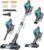 Cordless Vacuum Cleaner, Cordless Vacuum 28Kpa Powerful, 40 Min Runtime, Detachable Battery, 1.5L Dust Cup, 6 LED Lights, Lightweight Cordless Stick Vacuum, for Hardwood Floor Pet Hair