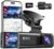 REDTIGER Dash Cam Front Rear, 4K/2.5K Full HD Dash Camera for Cars, Included 32GB Card, Built-in Wi-Fi GPS, 3.16” IPS Screen, Night Vision, 170°Wide Angle, WDR, 24H Parking Mode(F7NP)