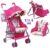 Adora 3-in-1 Baby Doll Stroller Premium Quality Doll Accessories Convertible to Baby Doll Car Seat or Back Pack Carrier Birthday Gift for Ages 3+