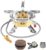 11800W Portable Windproof Camping Stove Lightweight Camp Stove Collapsible Backpacking Stove with EVA Box for Outdoor Camping Cooking Hiking and Picnic