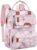 Diaper Bag Backpack for Baby Girl, Multifunction Waterproof Diaper Bag for Mom Dad, Large Pink Floral Baby Diaper Bags, Baby Essentials Travel Bag with Stroller Straps, Large Capacity, Stylish