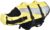 Amazon Basics Dog Adjustable Life Jacket with Reflective Stripes, Yellow, Large