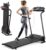 Electric Folding Treadmill, Portable Treadmills for Home, Motorized Treadmill Running Machine with LCD Display, Water Holder & 12 Preset Programs, Compact Treadmill for Small Space Foladable