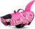 Queenmore Dog Life Jacket Ripstop Dog Shark Safety Vest Adjustable Preserver with High Buoyancy and Durable Rescue Handle for Small,Medium,Large Dogs, Pink Camouflage Medium