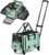 Airline Approved Pet Carrier with Wheels, 2 Sides Expandable Rolling Cat Dog Carrier with Removable Base & Telescopic Handle, Pet Travel Carrier for Small Medium Cat Dog Under 20lbs