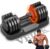 VEICK 25/55 lbs Adjustable Dumbbell, Fast Adjust Weight Dumbbell with Anti-Slip Turning Handle for Men Women, Dumbbell with Tray for Home Gym Full Body Workout Fitness