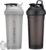 Hydra Cup ProFlow [2 Pack] 28 oz Shaker Bottles for Protein Shakes, Shaker Cups with Ball Blender Whisk, Shaker Bottle with Handle, Travel To Go, BPA Free (Black & Grey, 28oz)