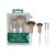 EcoTools On-The-Go Makeup Brush Kit, Travel-Friendly Brush Set, Mini-Size Makeup Tools for Powders, Blush, Bronzer, & Eyeshadows, Eco-Friendly, Synthetic Bristles, Cruelty-Free & Vegan, 5 Piece Set