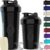 2 PACK, 28 oz & 20 oz Shaker Bottles for Protein Mixes | BPA-Free & Dishwasher Safe |small protein shaker bottle | Shaker Cups for protein shakes | Blender Shaker Bottle Pack