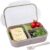 Itopor® Ideal Leak-Proof Bento Box for Kids,Wheat Fiber Materials Lunch Box Kids,Microwave & Dishwasher Safe Bento Box Adult,Durable BPA-Free Lunch Containers with Utensils(White 1300ml)