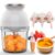 Baby Food Maker, 13 In 1 Baby Food Processor for Fruit Vegetable Meat, 600ML Baby Food Blender with 8 Blades, Baby Shower Gifts Set (White)