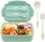 LOVINA Bento Boxes for Adults – 1100 ML Bento Lunch Box For Kids Childrens With Spoon & Fork – Durable Perfect Size for On-the-Go Meal, BPA-Free and Food-Safe Materials(Green)