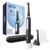 Oral-B iO Deep Clean Rechargeable Electric Powered Toothbrush, Black with iO Series 3 Limited, 2 Brush Heads and Travel Case – Pressure Sensor to Protect Gums – 3 Cleaning Settings – 2 Minute Timer