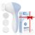 Facial Cleansing Brush Face Scrubber: COSLUS 3in1 FBS-D Electric Exfoliating Spin Cleanser Device Waterproof Deep Cleaning Exfoliation Rotating Spa Machine – Electronic Skin Care Wash Spinning System