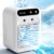 Portable Air Conditioners,3-In-1 Mini Air Conditioner For Bedroom, Air Cooler With Dual Fog Setting And Powerful Wind Speed,Affordable Cooling Options For Living Room, Bedroom, Desktop (White)