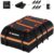 Kingfun Car Rooftop Cargo Carrier Bag – Waterproof 15 Cubic Feet Car Roof Luggage Carrier for All Vechicles with/Without Racks, Includes Anti-Slip Mat, 8 Reinforced Straps, 6 Door Hooks, Luggage Lock