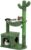 Cactus Cat Tree 40″ Cat Tower with Large Metal Carpet Hammock, Cat Scratching Post for Indoor Cats with Condo& Dangling Ball, Green