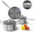 Pots and Pans Set,5 Pcs Nonstick Kitchen Cookware Sets,Stainless Steel Pots and Pans Set with All Stoves (Induction&Gas&Electric),Non-toxic,Oven Safe