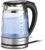 Hamilton Beach Double Wall 1.7L Electric Kettle, Water Boiler & Heater, Built-In Mesh Filter, Auto-Shutoff & Boil-Dry Protection, Cordless Serving, Variable LED Indicator, Glass (40850)