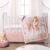 The Peanutshell 3 Piece Baby Crib Bedding Set for Girls – Newborn, Infant & Toddler Nursery Bed Set Decor with Fitted Crib Sheet, Dust Ruffle Comforter – Fairytale Forest