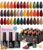 beetles Gel Polish Nail Set 20 Colors Cozy Campfire Collection Orange Yellow Green Brown Fall Winter Gel Polish Set Soak Off Uv Lamp Need Base Glossy & Matte Top Coat Manicure Kit Gift for Girls