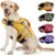 Kuoser Dog Life Jacket with Reflective Stripes, Adjustable High Visibility Dog Life Vest Ripstop Dog Lifesaver Pet Life Preserver with High Flotation Swimsuit for Small Medium and Large Dogs