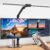 KableRika Desk Lamp,Double Head Desk Clamp Lamp with Remote,24W Led Desk Lights for Home Office Ultra Bright Architect Table Lamp 4 Brightness 4 Color,Auto Dimming Task Lamp for Monitor Work Study