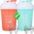 [2 Pack] 20-Ounce Shaker Bottle with Motivational Quotes (Coral & Mint) | Protein Shaker Bottle with 2x Wire Mixers | Blender Shaker Bottle for Protein Mixes Pack is BPA Free and Dishwasher Safe