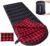 0 Degree Sleeping Bag Cotton Flannel Winter Cold Weather for Adults XXL Sleeping Bag 4 Season Big and Tall with Pillow Compression Sack