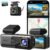 4K Dash Cam Front and Rear, 170° Ultra Wide Dashcam with ADAS, Night Vision, 24/7 Parking Mode, Sony IMX415 Sensor, WDR, Free 64GB SD Card, 5G/2.4G WiFi, Built-in GPS, Loop Recording