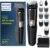 Philips Norelco Multi Groomer All-in-One Trimmer Series 3000-13 Piece Mens Grooming Kit for Beard, Face, Nose, Ear Hair Trimmer and Hair Clipper – NO Blade Oil Needed, MG3740/40