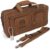 Waxed Canvas Chef Knife Bag Holds 19 Knives PLUS Knife Steel Meat Cleaver and Large Storage Compartments! Our Most Durable Professional Line Knife Carrier Includes Custom Padlock! (Bag Only) (Khaki)