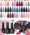 Beetles 23Pcs Christmas Gel Nail Polish Set with 3Pcs Base Matte Glossy Top Coat, Nude Gray Pink Blue Burgundy Glitter Gel Polish Kit Modern Muse Kit, Soak off Uv Gel Christmas Gift for Women Girls