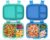 Bentgo Fresh (Blue/Green 2 PACK) – New & Improved Leak-Proof, Versatile 4-Compartment Bento-Style Lunch Box