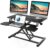 FITUEYES Height Adjustable Standing Desk 32” Wide Sit to Stand Converter Stand Up Desk Tabletop Workstation for Dual Monitor Riser FSD308001WB