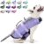 Dog Life Jacket, Adjustable Dog Life Vests Pet Life Preserver with Rescue Handle for Small Medium Large Dogs, Safety Lifesaver High Visibility Dog Swimsuit for Swimming Boating, Purple Mermaid L