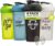 GOMOYO [4 Pack] 28oz Shaker Bottle with Motivational Quotes |Shaker Cup with 4x Wire Mixer | Shaker for Protein Mixes Pack is BPA Free, Leak Proof and Dishwasher Safe