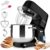 Stand Mixer, 9.5 Qt 660W, 6-Speed Tilt-Head Food Dough Mixer, Electric Kitchen Mixer with Dough Hook, Flat Beater & Wire Whisk, Mixing Bowl (9.5-QT, Black)