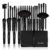 Makeup Brushes Set Professional from an Array of Eyeshadow Foundation Brushes to a Concealer Brush to Eyelash and Blusher Brushes 32 Pcs soft Make up Brush Kit, These Vegan and Cruelty-free Brushes have Soft Synthetic Bristles that Work Perfectly with any Formula. (Black)