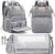 Diaper Bag Backpack, Large Capacity Multifunction Baby Bag for Boy Girl, Travel for Moms Dads, Baby Registry Search Shower Gifts Waterproof and Stylish Gray