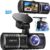 Dash Cam, 3 Channel Dash Cam, 1080P Dash Cam Front and Inside, Triple Dash Cam, Dash Camera with 32GB Card, HDR, G-Sensor, 24Hr Parking, Front Rear Dash Cam Loop Recording