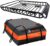 MeeFar Roof Rack Carrier Basket Universal Rooftop 51″ X 36″ X 5″ + Waterproof Bag 15 Cubic Feet (44″ 34″ 17″), and Cargo Net with Attachment Hooks, Ratchet Straps