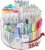 Absonic Acrylic Pen Holder Pencil Organizer, 360-Degree Rotating Pencil Holder, Crayon Organizers for Kids Marker Holder Caddy Art Supply Organizer for Desk, Kids Desk Organizer for Office Home School